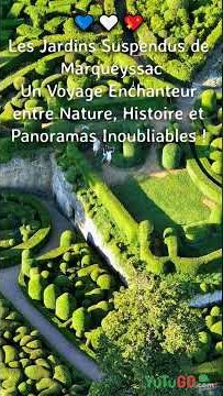 Miniature YouTube : 🌿 Les Jardins Suspendus de Marqueyssac : Un Écrin de Verdure avec Vue Imprenable ! #attraction