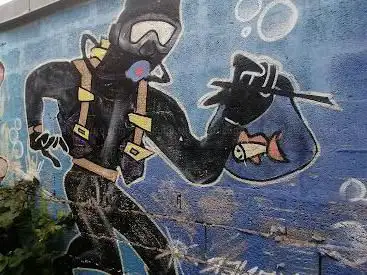 Street Art Le Plongeur