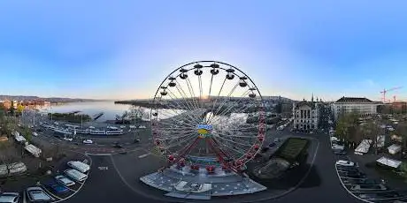 Nostalgieriesenrad beim Bürkliplatz