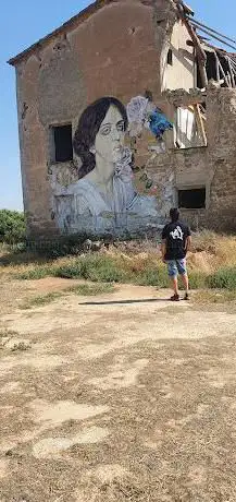 Graffiti Lyli Brik Sobre Tapia