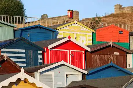 The Red Beach Hut