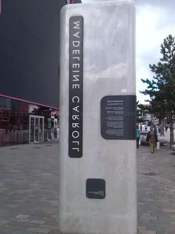 Madeleine Carroll memorial West Bromwich