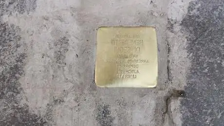 Pietra d'inciampo in memoria di Amedeo Di Cori