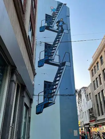 Tintin Comic Mural