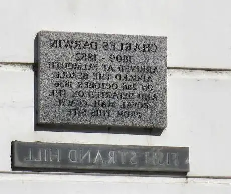 Charles Darwin Plaque