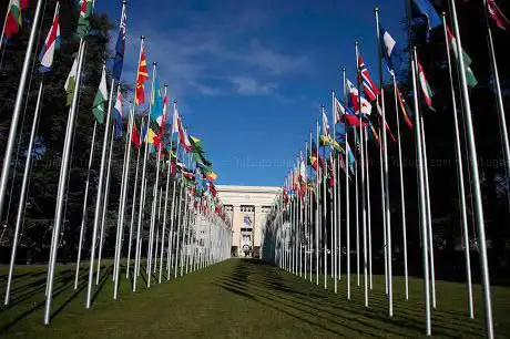 Photo de ONU Genève - Allée des Drapeaux