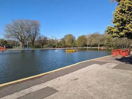 Rowing boats and pedalos