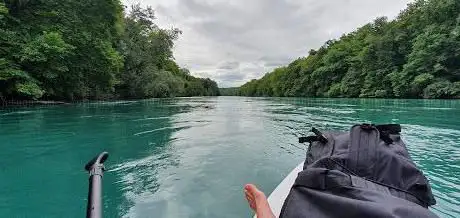 Départ descente du Rhône