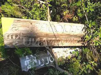 Départ du sentier menant à Piedicorti