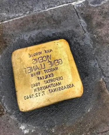 Photo de Vicens Gené Stolperstein monument