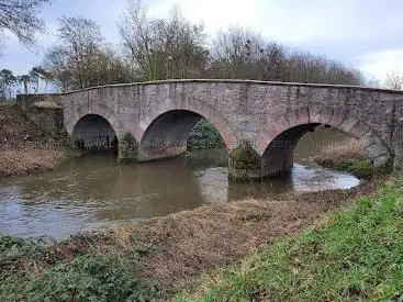 Renaturierter Weschnitzbogen an der Wattenheimer Brücke Einhausen