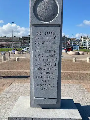 Esplanade du bord de mer à Dieppe