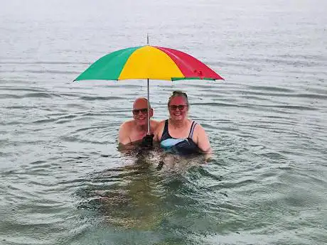 Steg für Freiwasserschwimmer