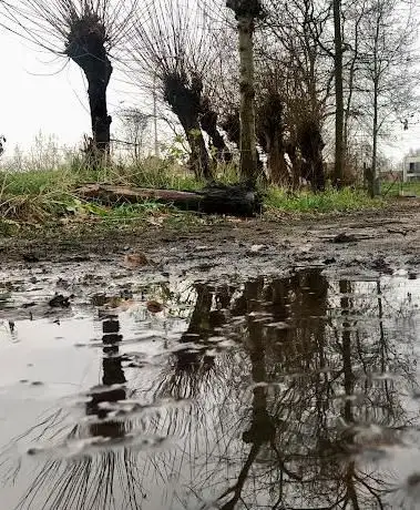Start wandeling ingang Zijde Polderstad