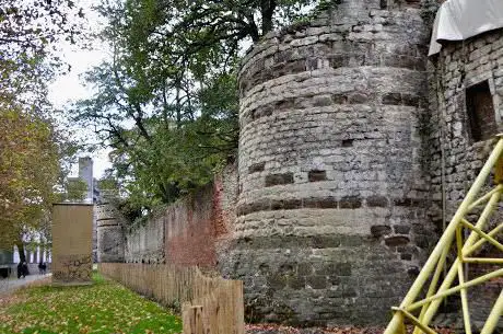 Ruins of oldest Leuven city walls