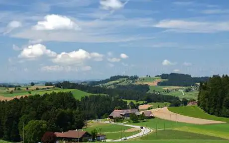Aussichtsbank ins Emmental