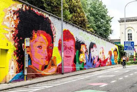 Muurschildering Brusselsestraat