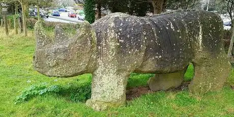 Paleolithic rhinoceros monument