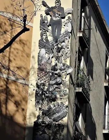 Mural de la rumba catalana C/ Cera 57