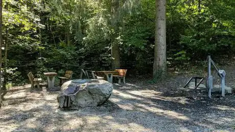 Picknick und Feuerstelle