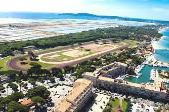 Racecourse of Hyères Palm trees beach