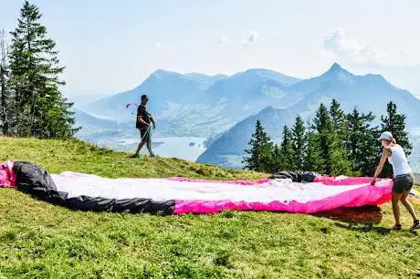 Gleitschirm Startplatz Rotenfluh