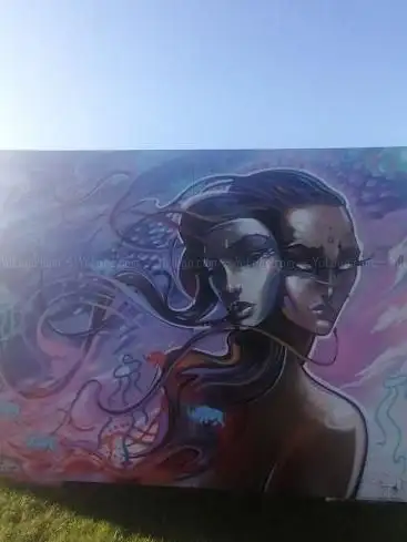 Street Art Nami et son serpent