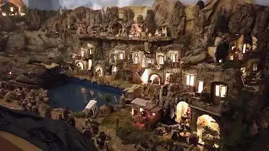 Photo de Village italien animé et sa crèche