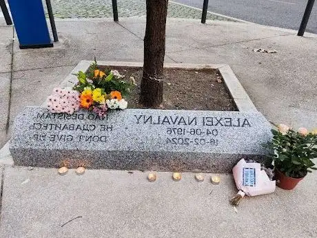 Photo de Navalny memorial Lisboa