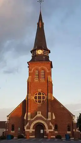 Photo de Église catholique Notre-Dame-de-l'Assomption aux Moëres et son Cimetière