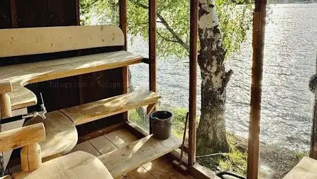 Photo de Badstugu Sauna - Book badstue på Ål.