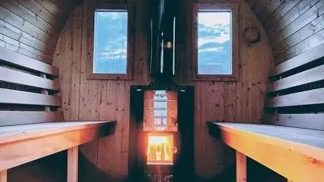 Photo de Mietsauna Uckermark Fasssauna Mobil Sauna für ZuhauseH&V aller Art M.Moritz