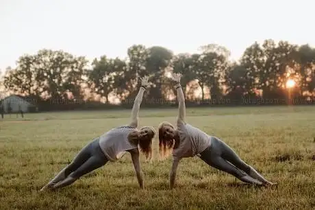 Photo de Yoga mit den Twins