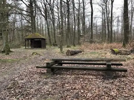 Photo de Waldspielplatz mit Grillhütte