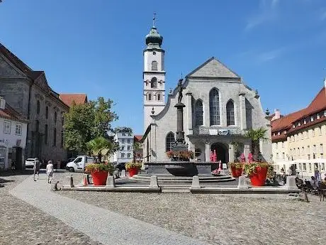 Photo of Neptunbrunnen (Maximiliansbrunnen)  Insel Lindau - (1840)