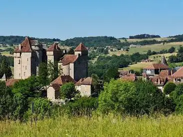 Photo de Point de vue sur le village de Curemonte.