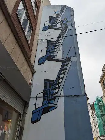 Photo de Tintin Comic Mural