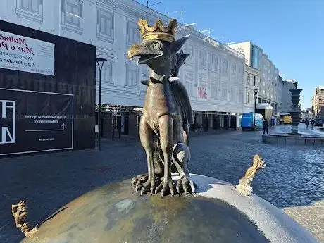 Photo de Brunnen Gustav Adolfs torg