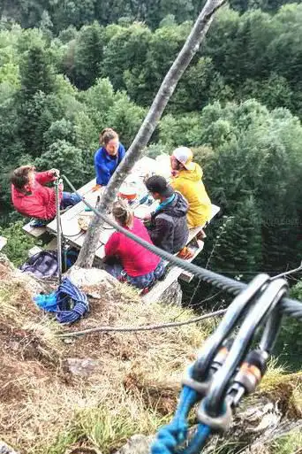 Photo de VIA FERRATA LES ALIAS TYROLIENNES