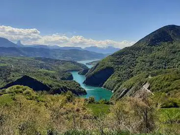 Photo de Belvédère table orientation sur le lac de Monteynard