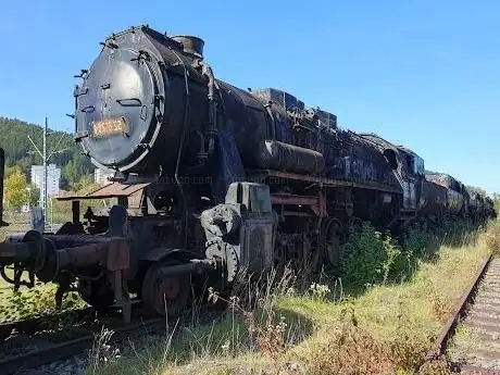 Photo of German steam locomotive and Model Railway Museum