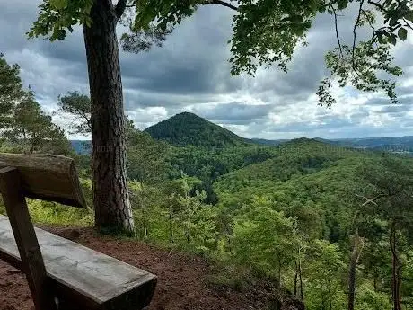 Photo de Weitblick auf die Burg Trifels