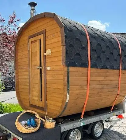 Photo de Die Saunadrachen - mobile Fasssauna mieten